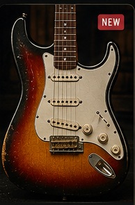 Vintage sunburst S-style guitar body